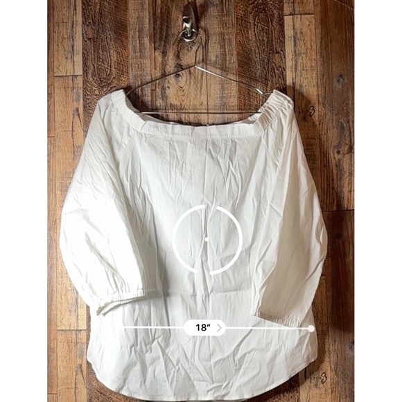 White House Black‎ Market Womens Off Shoulder Blouse Top Size M - Picture 7 of 7